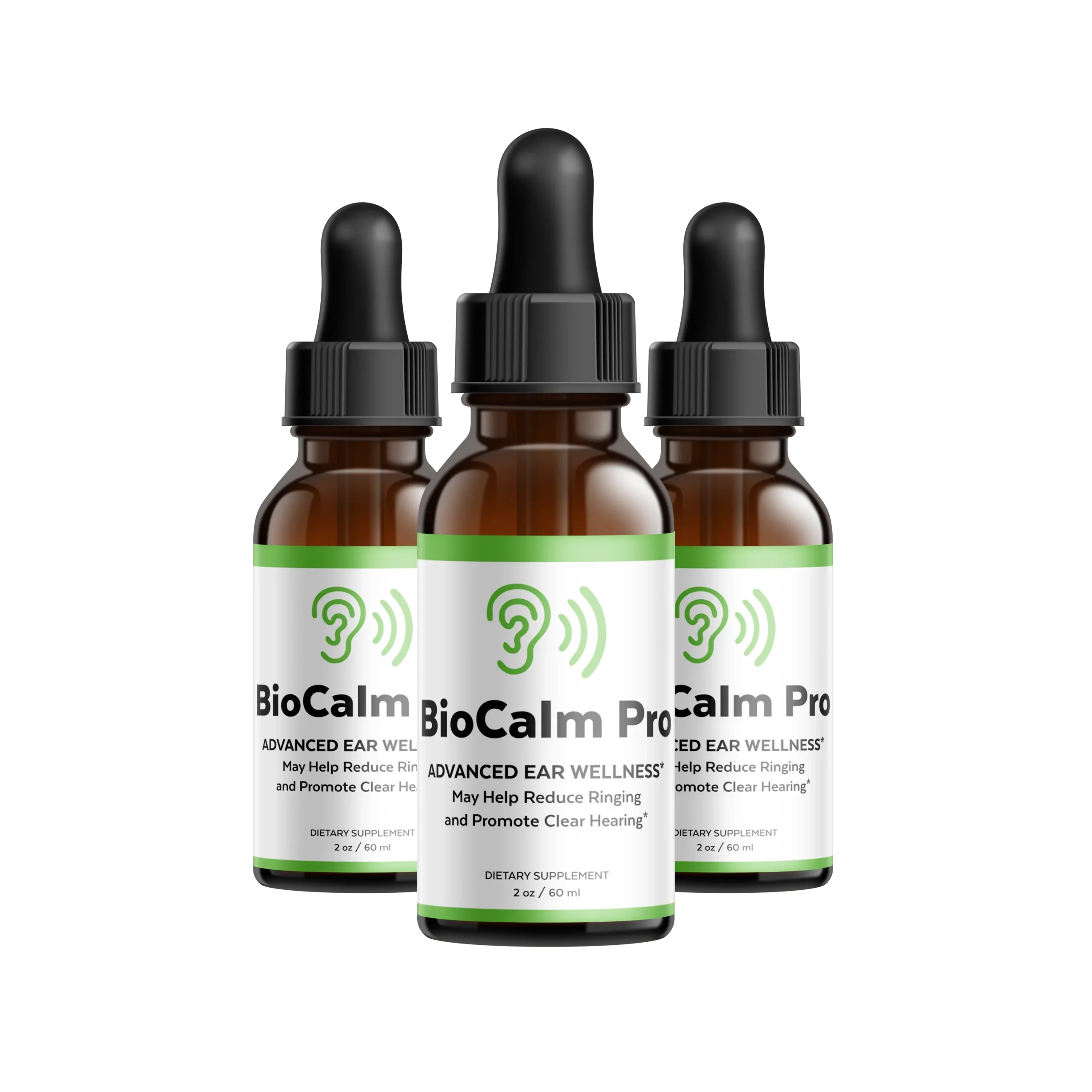 BioCalm Pro Popular Package - 90 Days of Ear Wellness - 3 Bottles Formula
